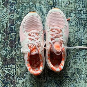 Pink New Balance sneakers